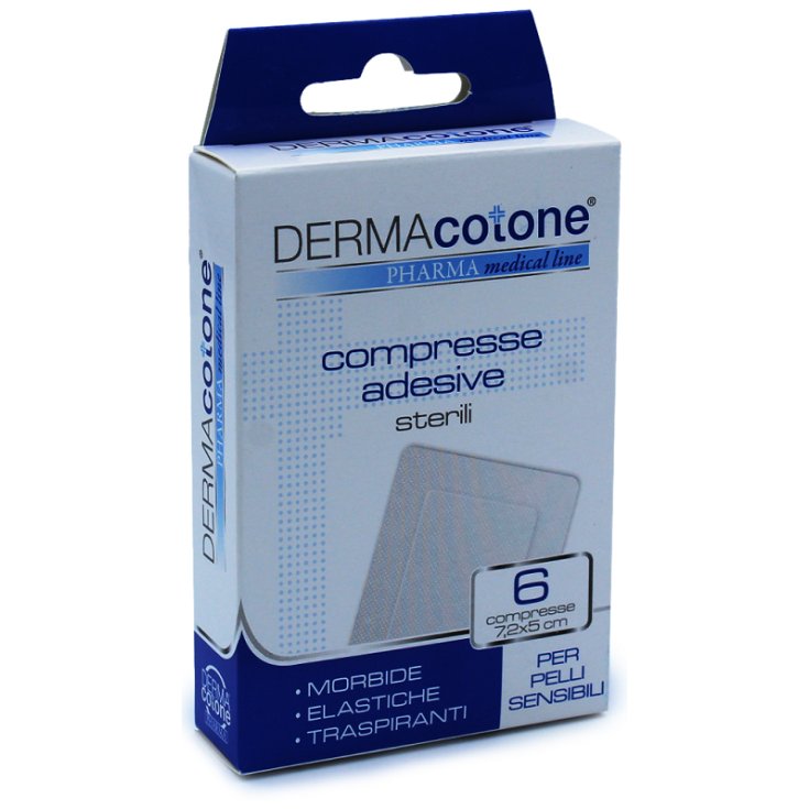 PASTILLES ADHÉSIVES DERMACOTONE® 7,2X5CM 6 PIÈCES