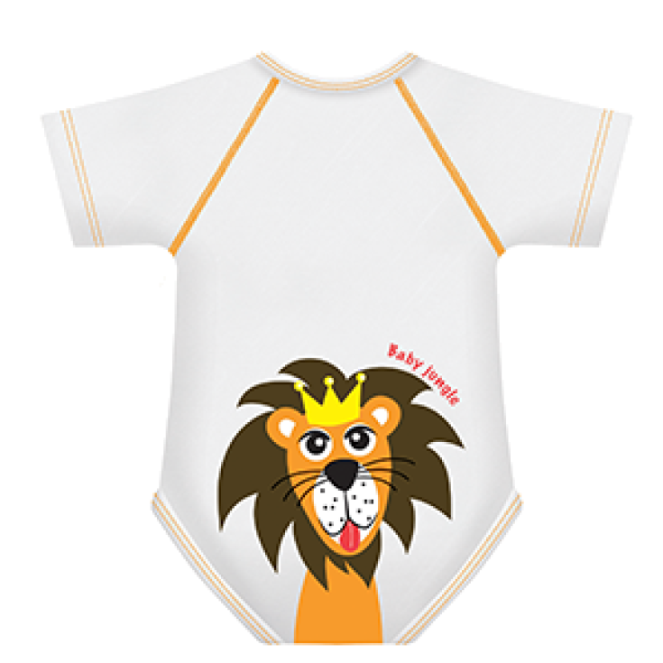 J Bimbi BODY 0-36M COTON BIO 4S Baby Jungle LEONE