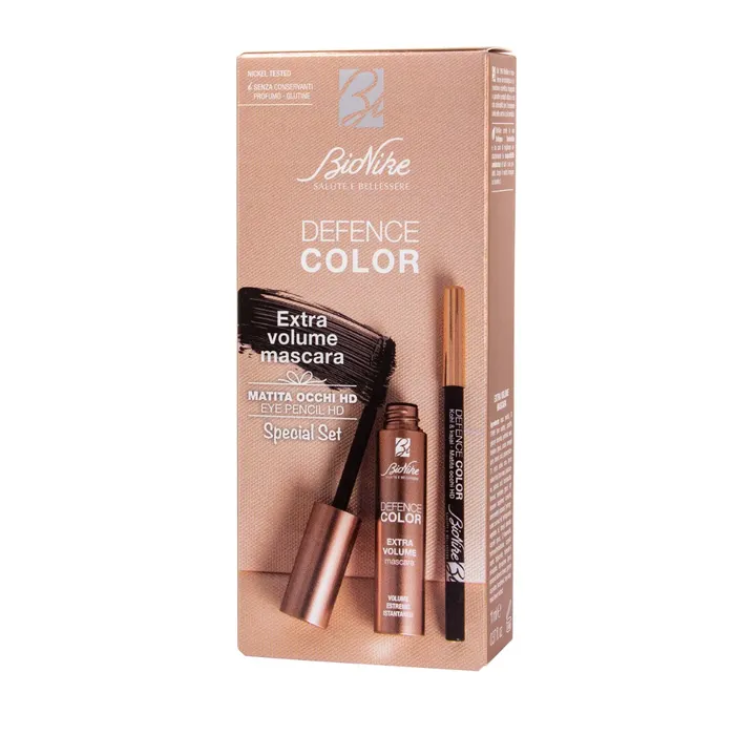 Ensemble Mascara Extra Volume + Crayon BioNike HD Defense Color