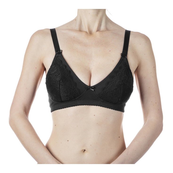 Soutien-Gorge Mammy Allaitement Coton Noir 6C Chicco 1