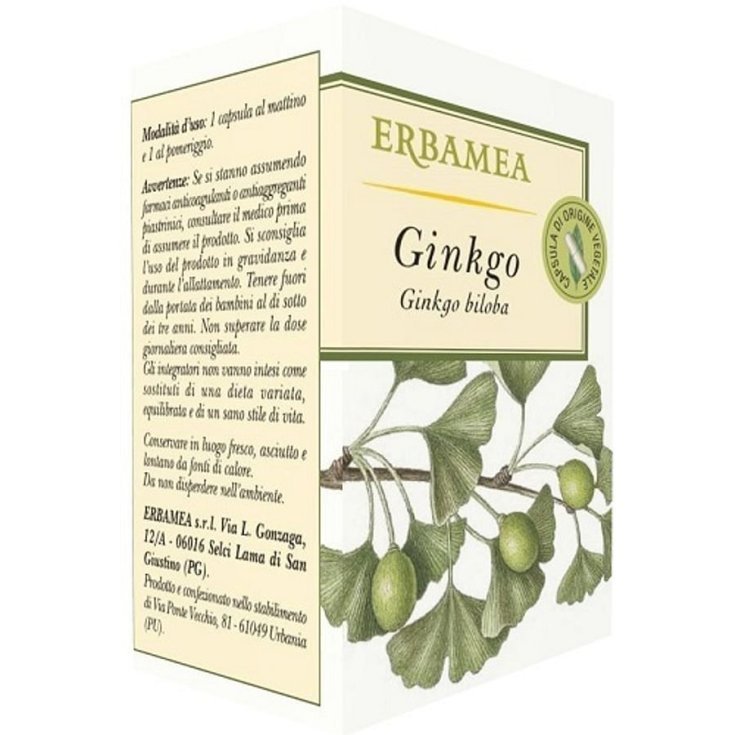Ginkgo Erbamea 50 Capsules Végétariennes