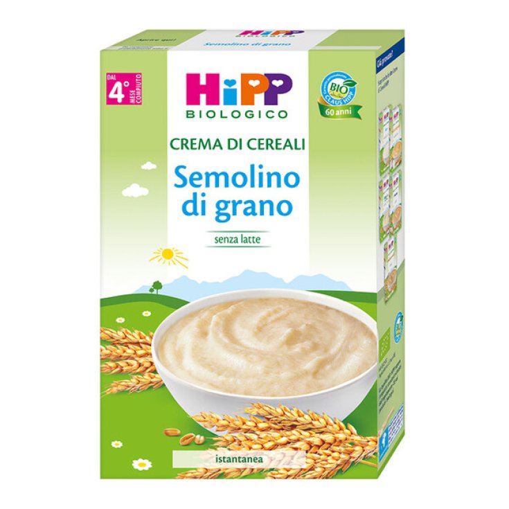 CRÈME DE CÉRÉALES DE SEMOULE DE BLÉ BIO HIPP 200g