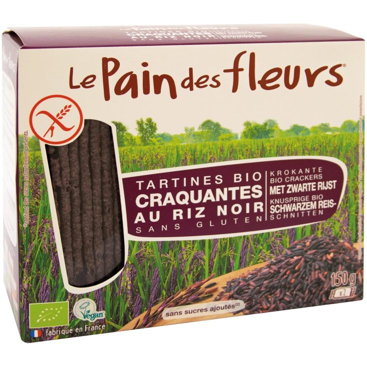 Canapés Toastés au Riz Noir Le Pain des Fleurs 150g