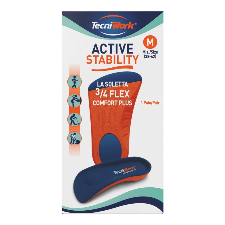 Semelles Active Stability ¾ Flex TecniWork 1 Paire