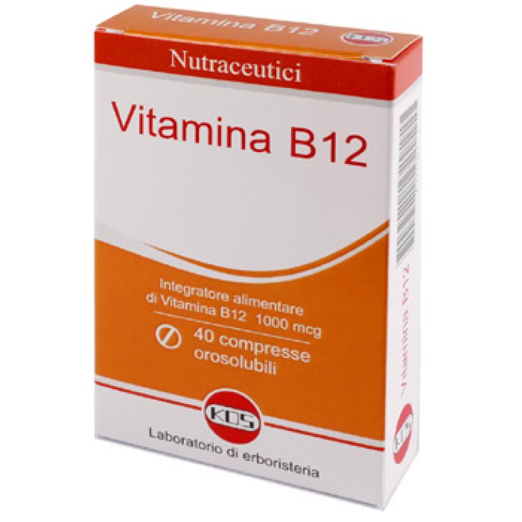 Vitamine B12 1000mcg Kos 40 Comprimés Buccaux