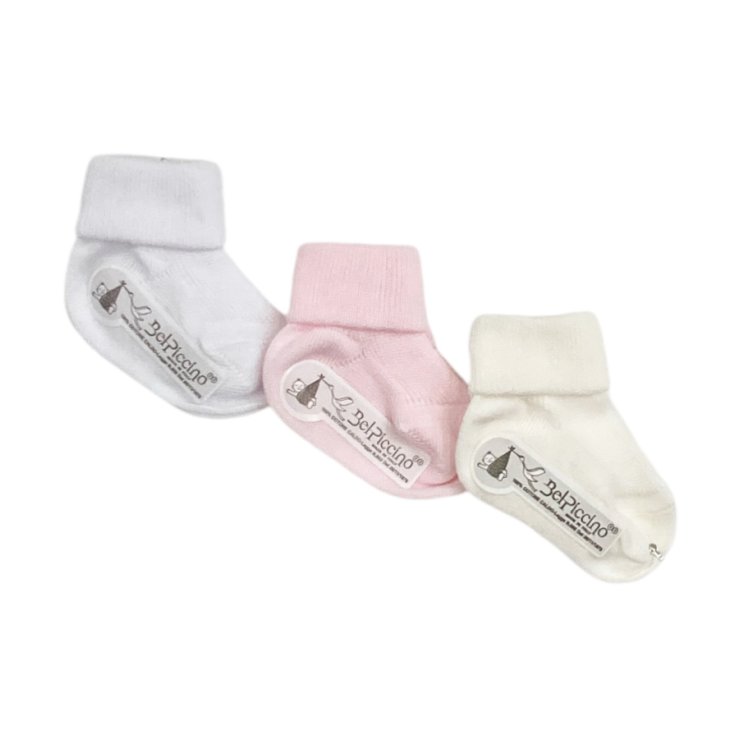 Lot de 3 chaussettes en coton pour nouveau-né Bel