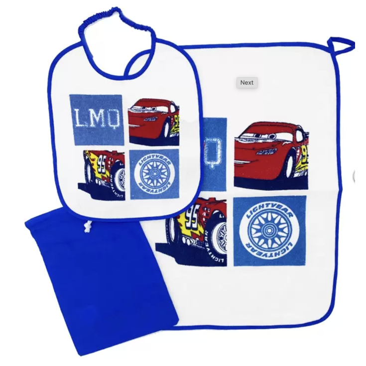 Maternelle set 3pcs bavoir bavoir + nappe