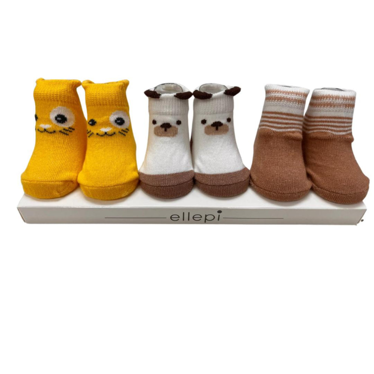 Pack 3pcs chaussettes coton ellepi dis