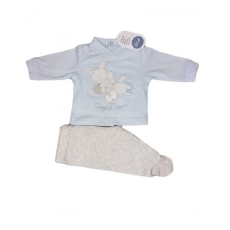 Combinaison en coton 2 pièces pour nouveau-né Ellepi