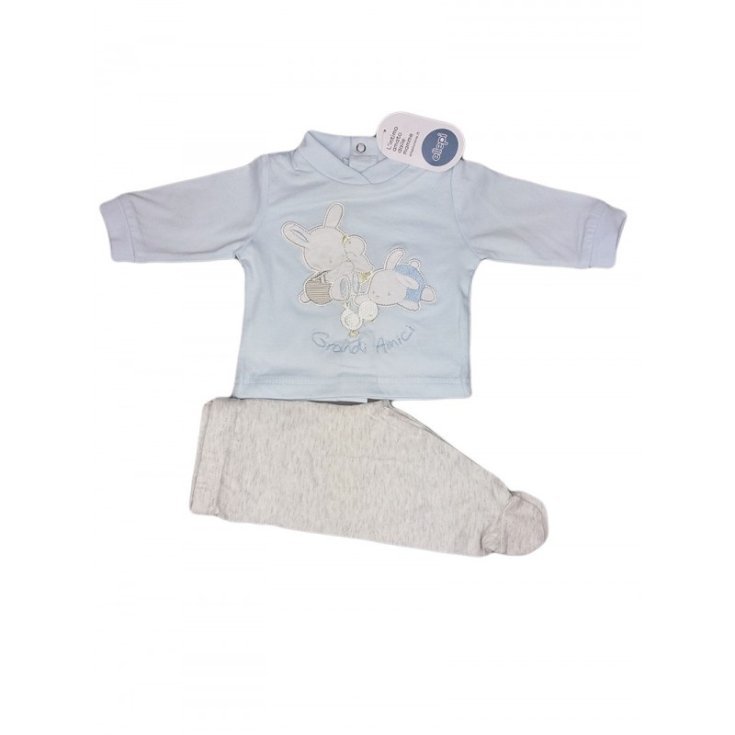 Complet 2pcs ellepi blanc gris 12 m