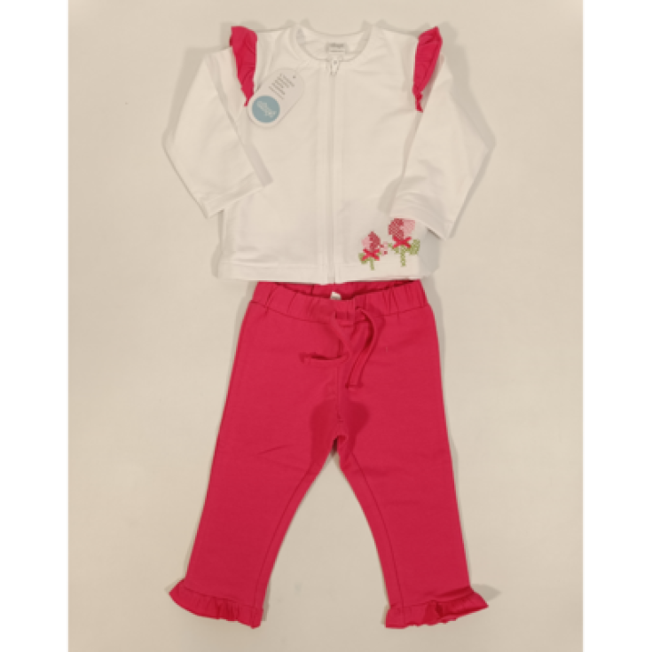 Complet 2pcs ellepi blanc rouge 6 m