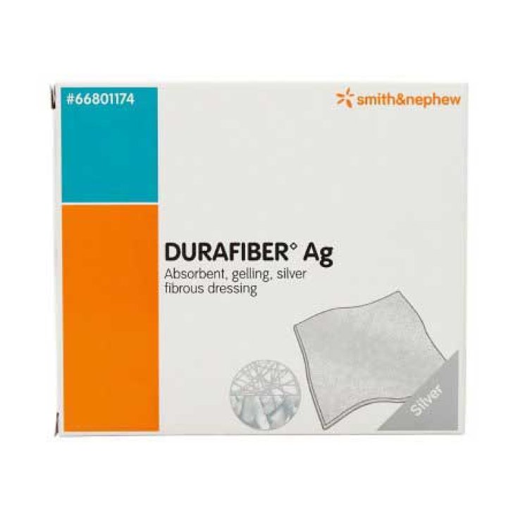 DURAFIBER AG MEDIC 5X5CM 10PZ