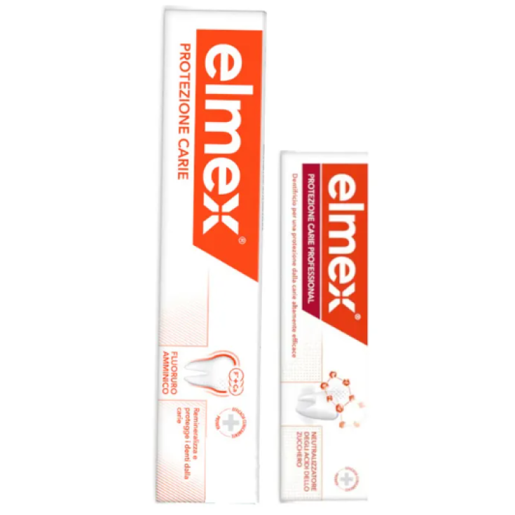 Dentifrice Protection Caries 100 ml + Elmex Professionnel 20 ml 2 Pièces