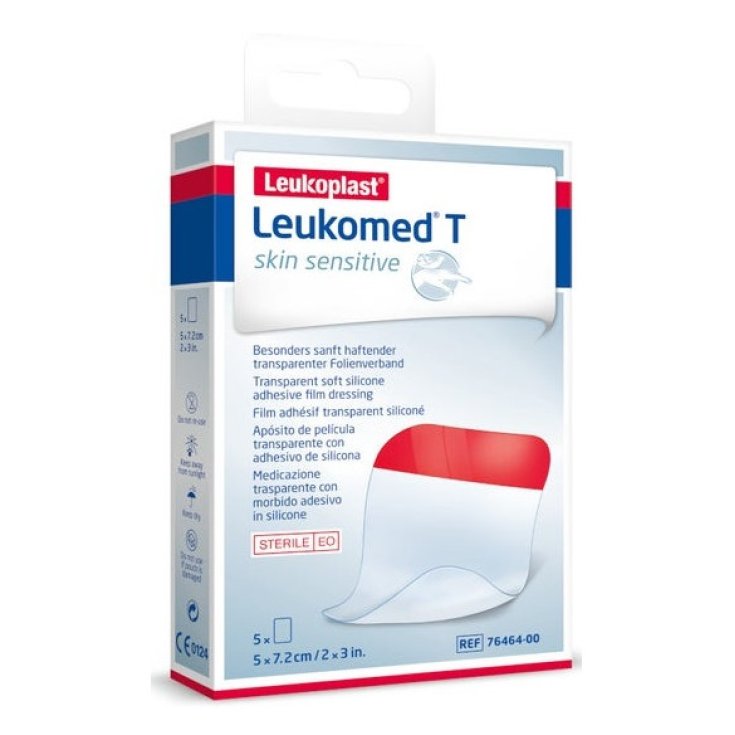 LEUKOMED SKIN SENS STER 5X7,2