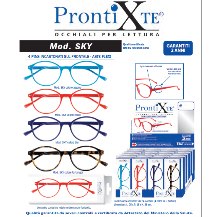 PRONTIXTE BLEU CIEL +3.00