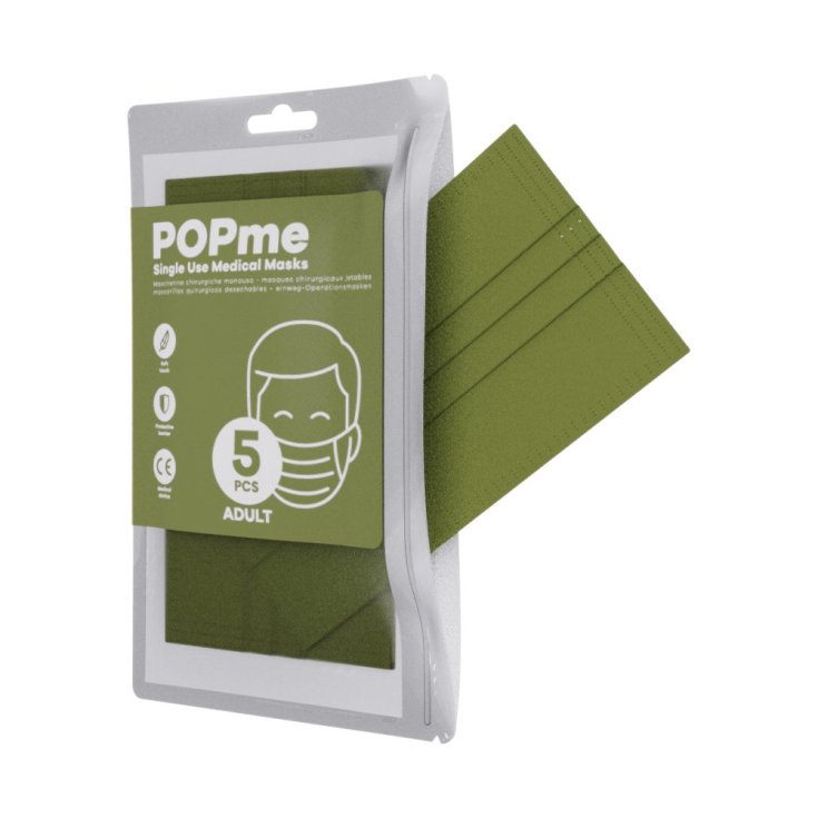 POPME MASQUE CHIR ARMY GREEN 5PCS