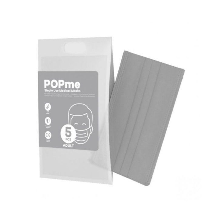 POPME MASQUE CHIR GRIS 5PCS