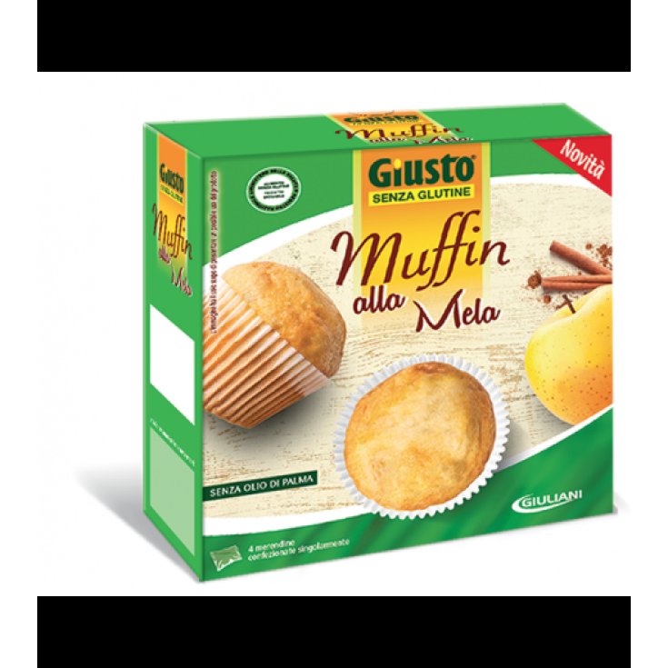 GIUSTO S / G MUFFIN POMME 4PZ 50G