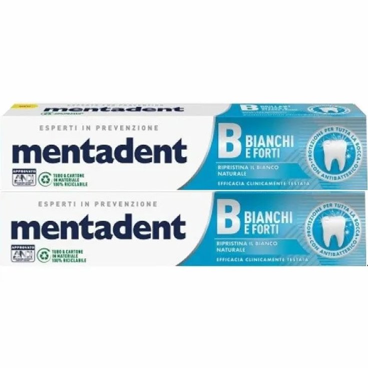 MENTADENT P BLANC MORCEAUX 2X75ML