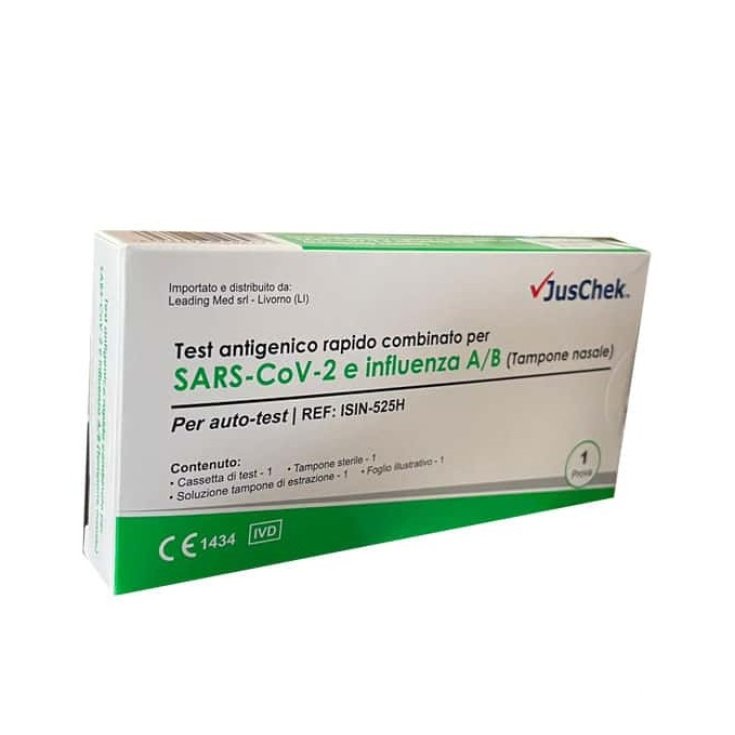 Test rapide combiné SARS-COV-2 & Grippe A/B JusChek