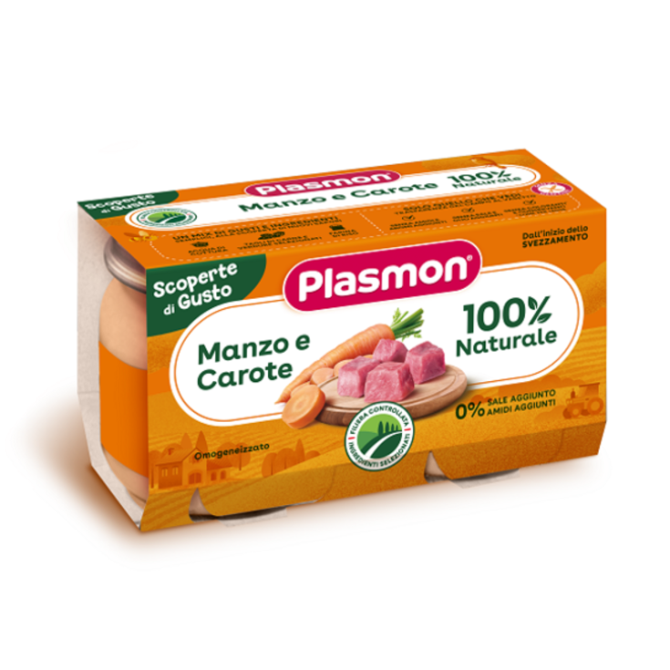 PLASMON OMOG BOEUF CAROTTES 2PZ