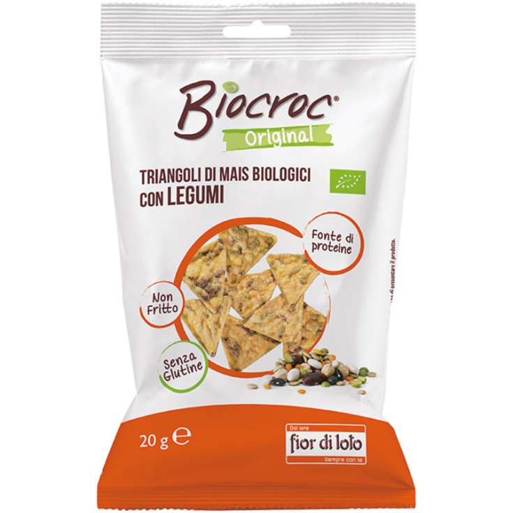 Biocroc Original Triangles De Maïs Aux Légumineuses Fior Di Loto 50g