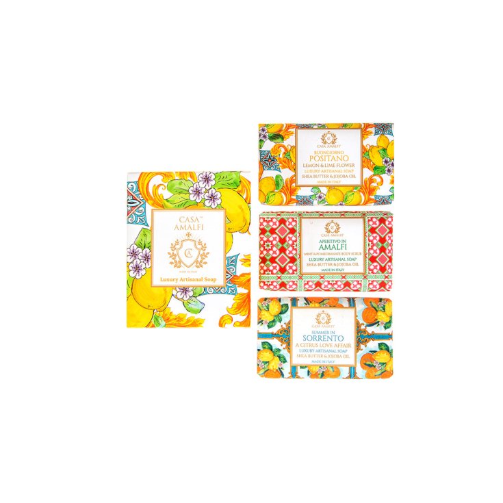 CASA AMALFI SAVON CITRON COFFRET3P