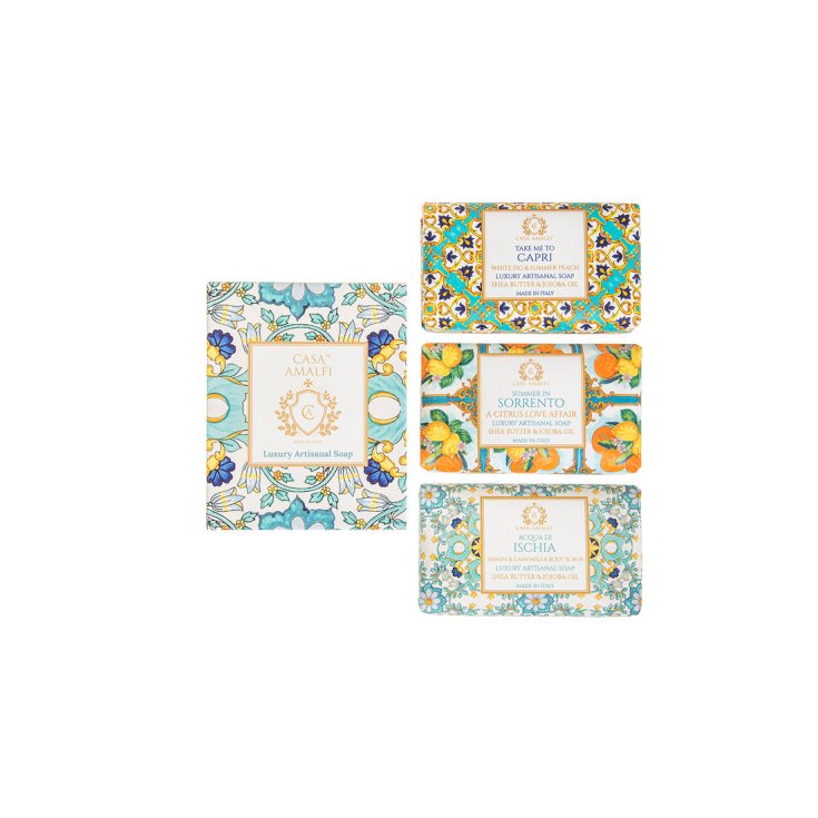 COFFRET SAVON VERT MAISON AMALFI 3P