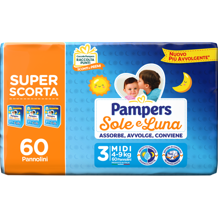 PAMPERS SL TRIO MI 60PCS