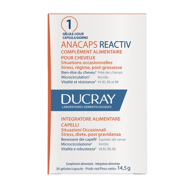 Anacaps Réactiv Ducray 30 Gélules