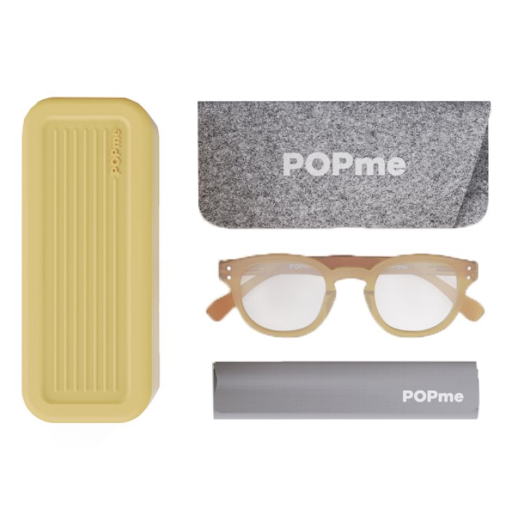 LUNETTES POPME JAUNE PÊCHE+3