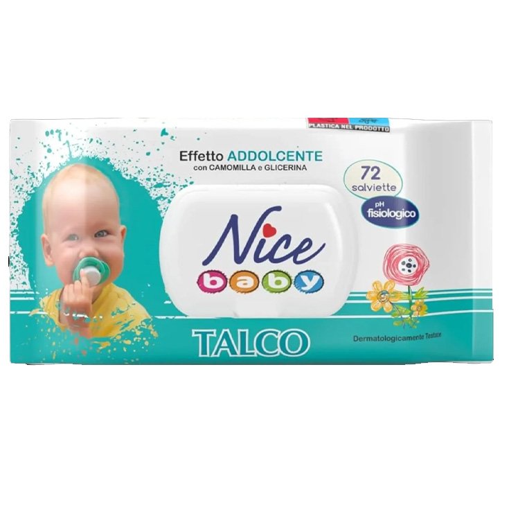 NICE SERVIETTE BÉBÉ TALC X 72 POP
