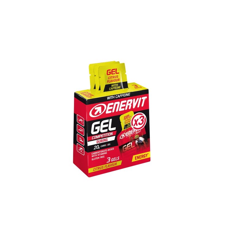 Enervit Sport Competition Gel avec Citrus Caféine 3x25ml