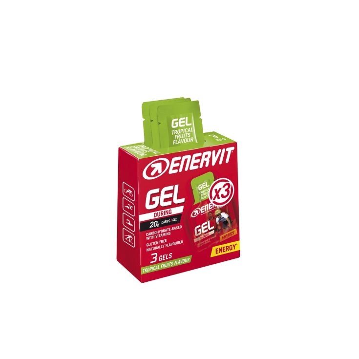 Enervit Sport Gel Énergétique Fruits Tropicaux 3x25ml