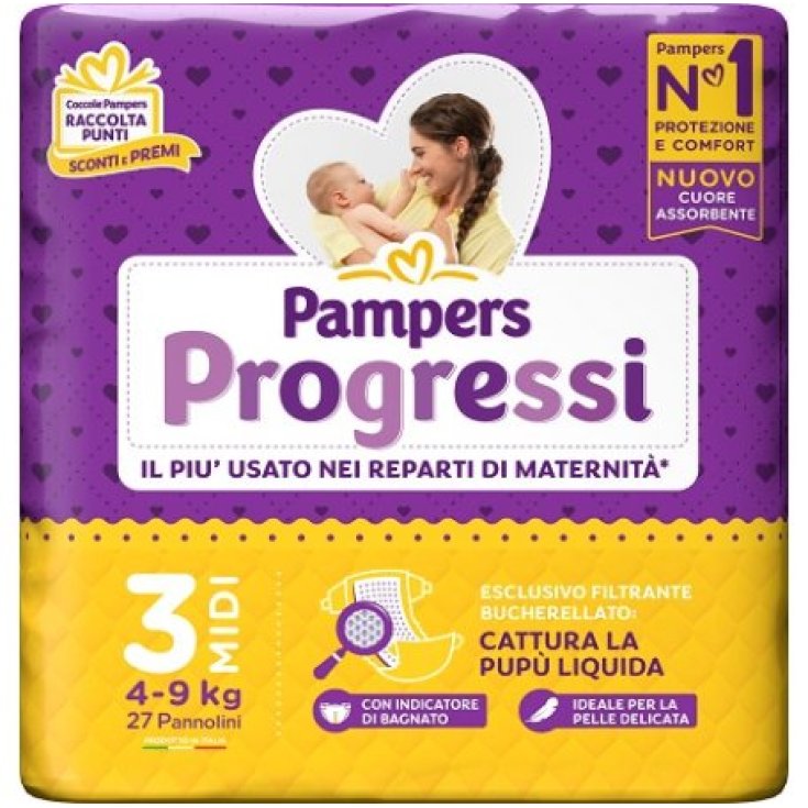 PAMPERS PROG MIDI 27PCS