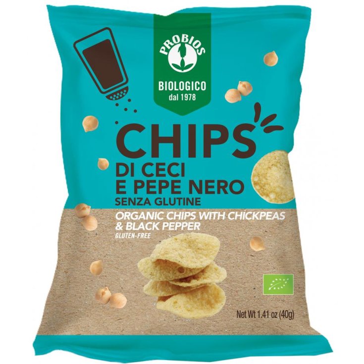 CHIPS DE POIS CHICHES ET POIVRE NOIR 40G