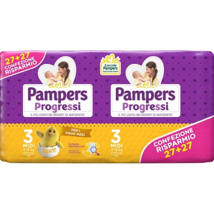 PAMPERS PROG MIDI PAC DPP 54PCS