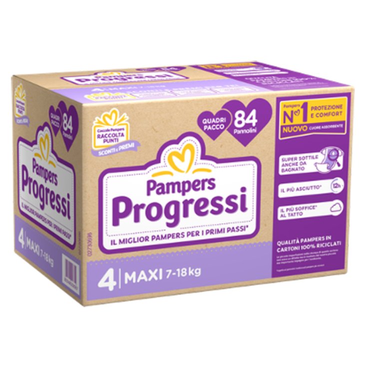 PAMPERS QU PROG MX 84PCS