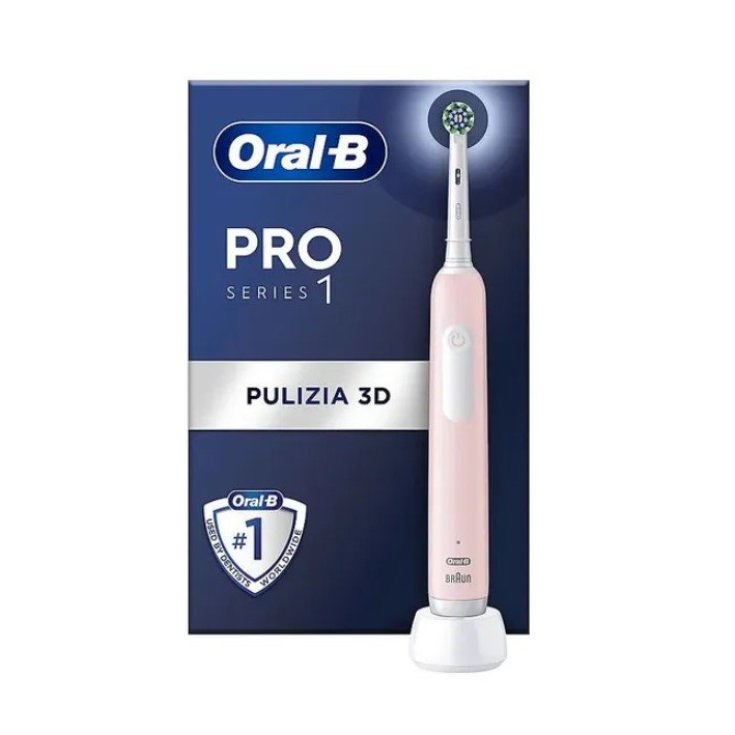 ORALB PRO 1 BROSSE ÉLECTRIQUE ROSE+TC