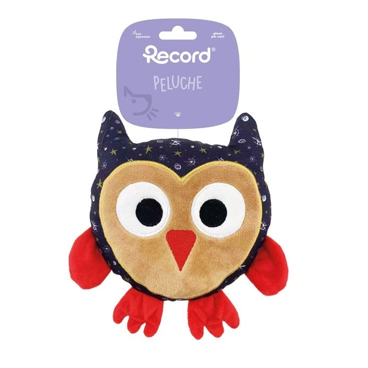 RECORD PELUCHE CHOUETTE 19X8X3CM