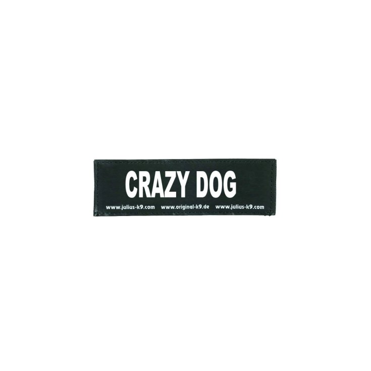 JULIUS K9 PATCH CRAZY DOG L 16X5 CM