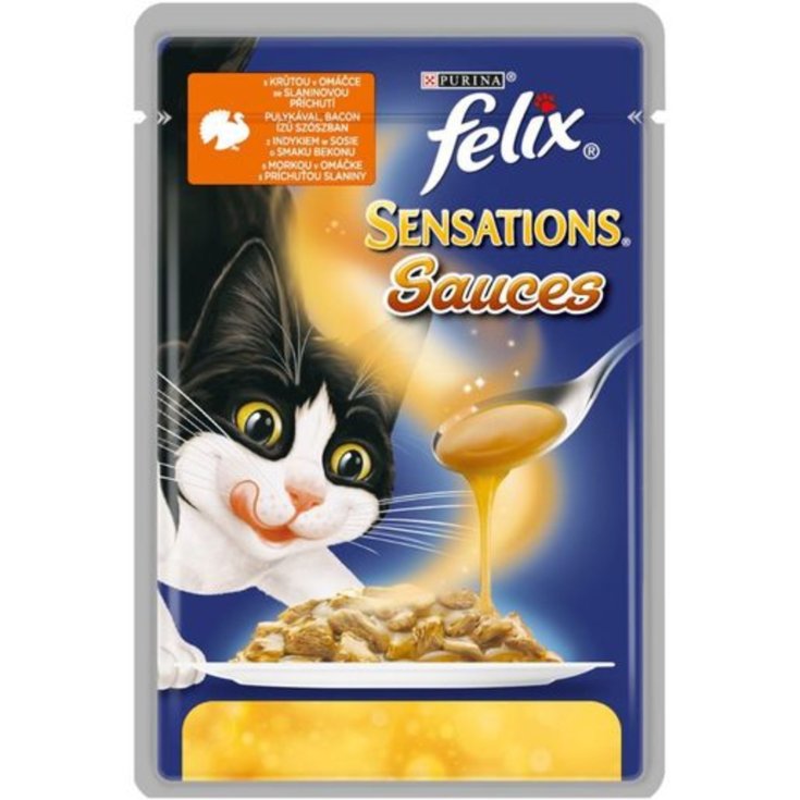 FELIX SENSATIONS BST DINDE BACON 100G