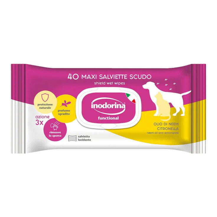 LINGETTES INODORINA SHIELD 40PCS