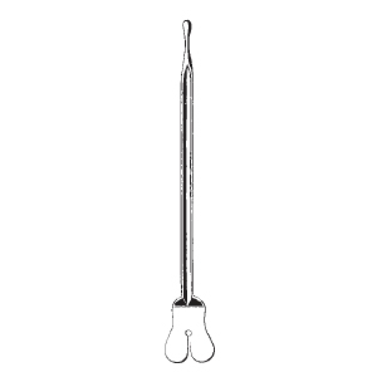 SONDE BOUTONNÉE RAINURÉE 14 cm FOSCHI