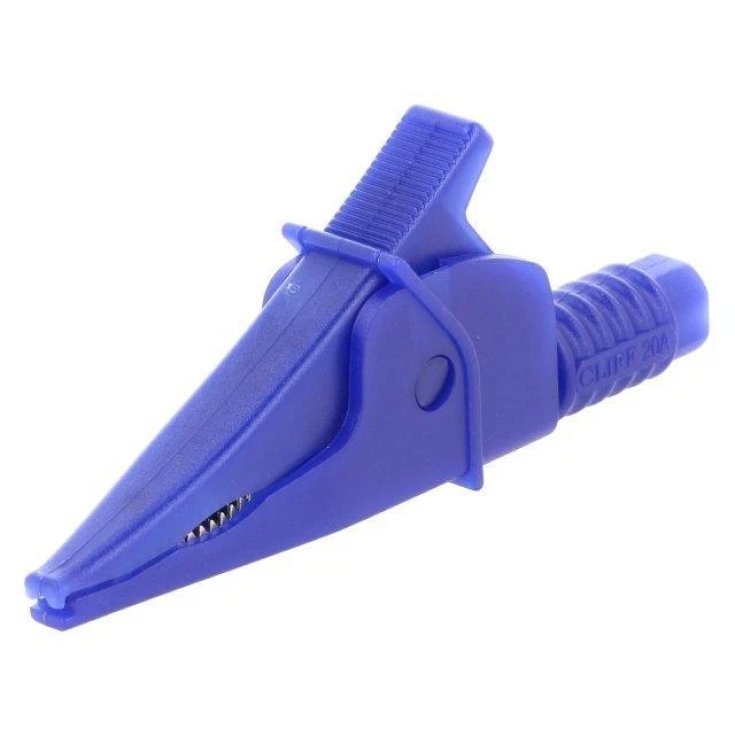 PINCE CROCODILE BLEU 4MM