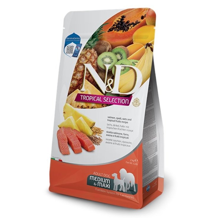 Annonce de saumon tropical N&D DOG. MOYEN/MAX 10KG