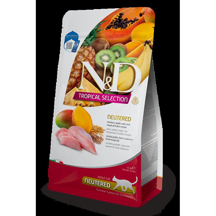 N&D CAT POULET TROPICAL CASTÉ 300 GR