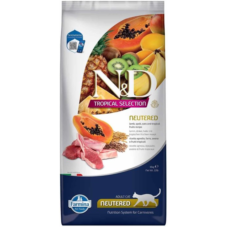 N&D CAT TROPICAL AGNEAU NEUTRÉ 10 KG
