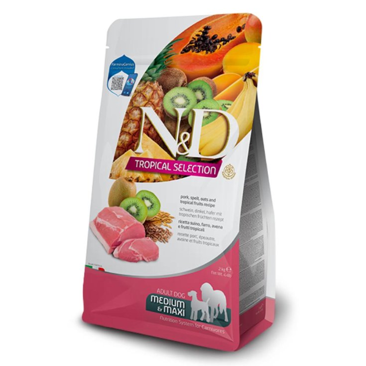 Annonce de porc tropical N&D DOG. MOYEN/MAX 10KG
