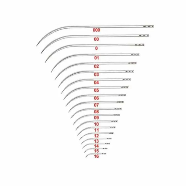 AIGUILLES DE SUTURE À GLISSER TAILLE 0 12 PCS